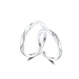 FANCIME "All Angles" Couples Sterling Silver Rings