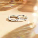 FANCIME “Love Magnetic” Couples Sterling Silver Rings