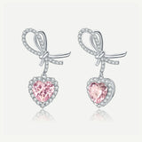 "It Is A Crush" Sterling Silver Drop Earrings