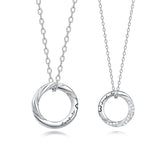 FANCIME "Love Magnetic" Couples Sterling Silver Necklaces