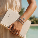 Trinity Signature Silver Bracelet in Created Turquoise