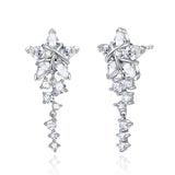 FANCIME "Vega Serenade" Twinkling Star Alpha Lyrae Sterling Silver Stud Earrings