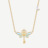 Harry Potter x FANCIME Flying Keys Sterling Silver Necklace Glow-in-the dark Design