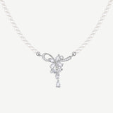 Wisteria Tendril Silver Necklace