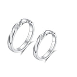 FANCIME “Love Magnetic” Couples Sterling Silver Rings