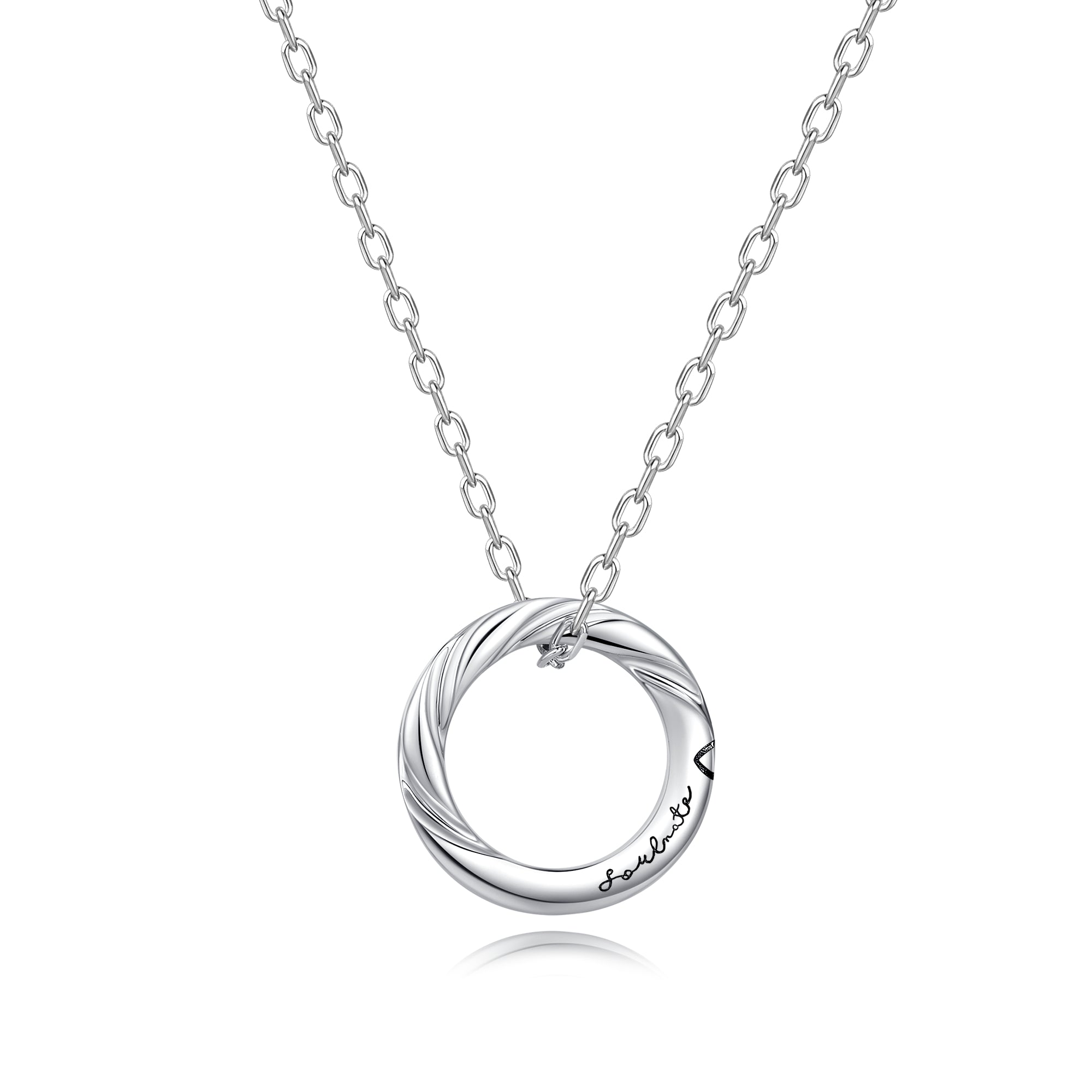 FANCIME "Love Magnetic" Couples Sterling Silver Necklaces
