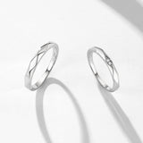 FANCIME "All Angles" Couples Sterling Silver Rings