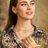 FANCIME "Sunlit Grace" Classic Square Link Sterling Silver Chain Necklace