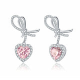 "It Is A Crush" Sterling Silver Drop Earrings