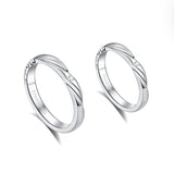 FANCIME “Love Magnetic” Couples Sterling Silver Rings