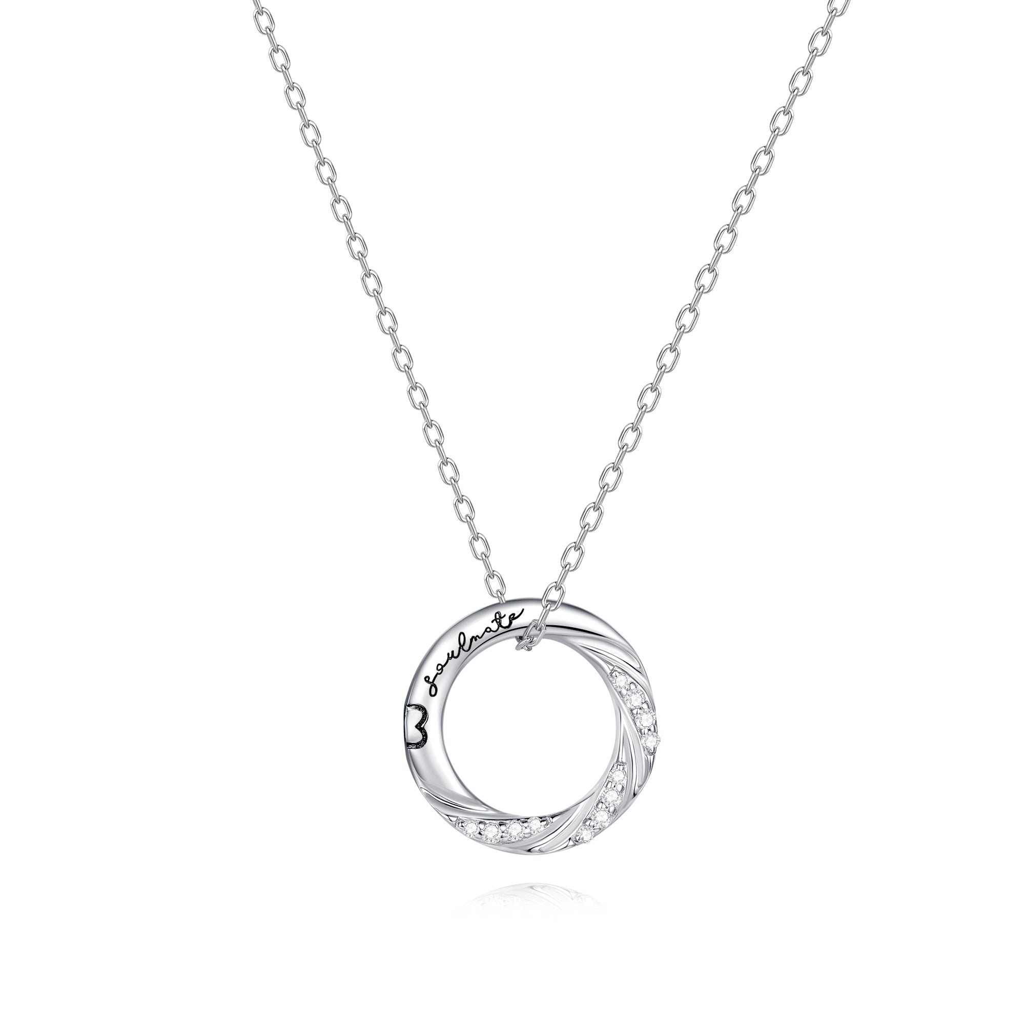 FANCIME "Love Magnetic" Couples Sterling Silver Necklaces