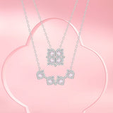 FANCIME "Clover Blossom" Sterling Silver Necklace
