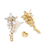 FANCIME "Vega Serenade" Twinkling Star Alpha Lyrae Sterling Silver Stud Earrings