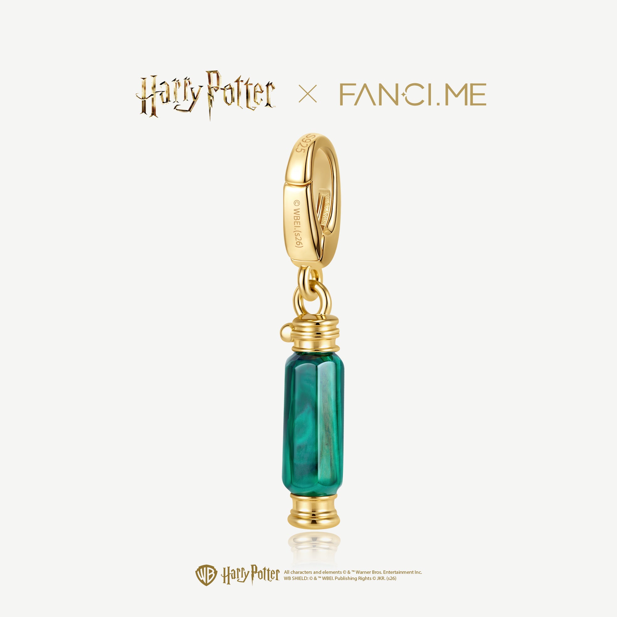 FANCIME × 哈利波特 消光器銀飾吊飾 夜光設計