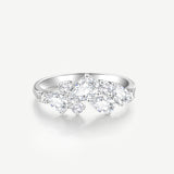 “Wisteria Whisper” Flower Silver Ring