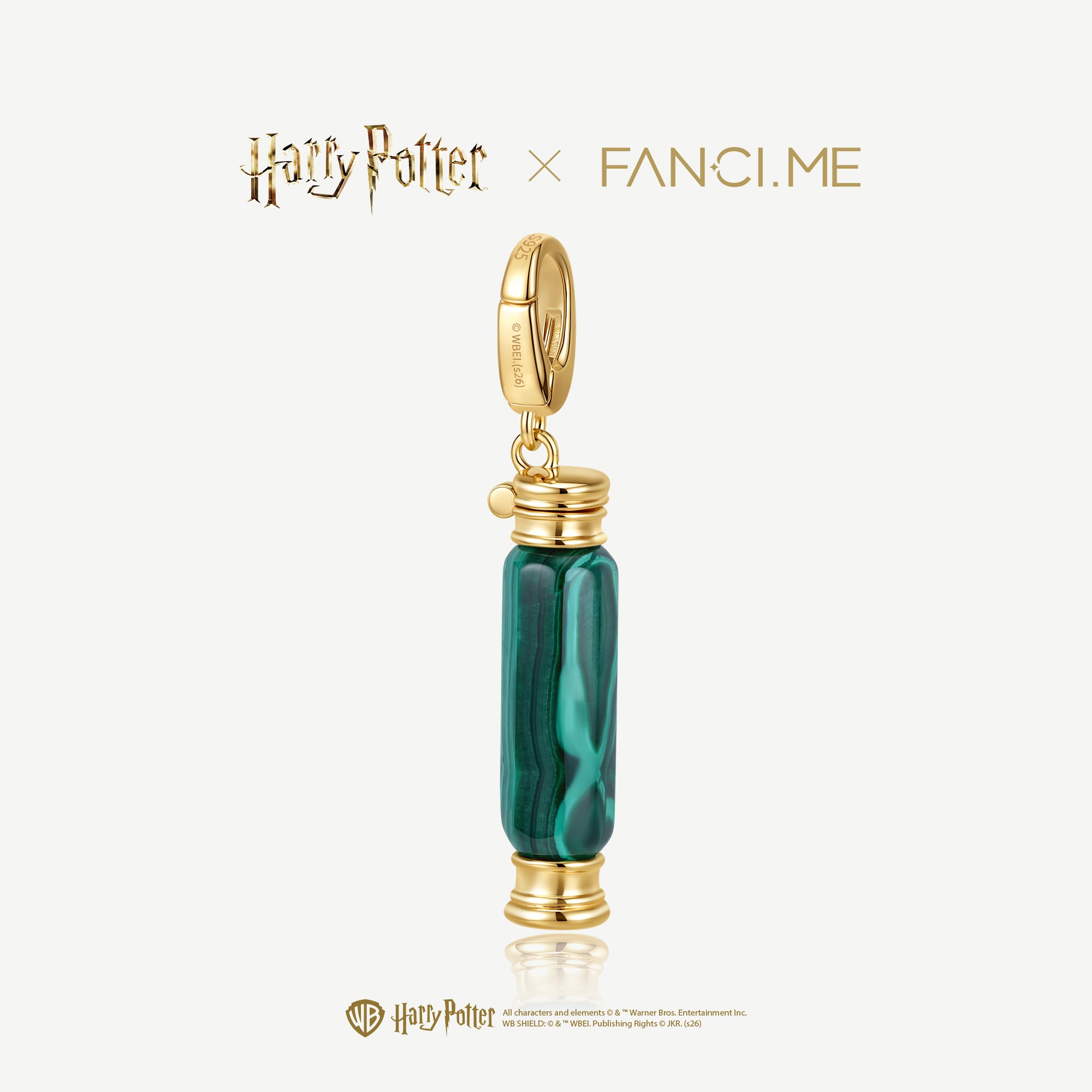 FANCIME × 哈利波特 消光器銀飾吊飾 夜光設計