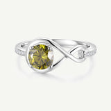 Infinite Embrace Promise Ring In Peridot