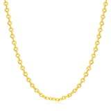 FANCIME "Sunlit Grace" Classic Floral Link Sterling Silver Chain Necklace
