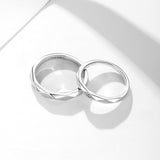 FANCIME "All Angles" Couples Sterling Silver Rings