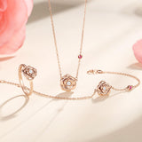 FANCIME "My Rose" 14K Rose Gold Necklace