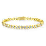 "Tearline" Classic Sterling Silver Tennis Bracelet