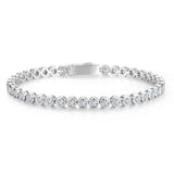 "Tearline" Classic Sterling Silver Tennis Bracelet