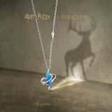 Harry Potter x FANCIME Patronus Mark Silver Necklace Glow-in-the dark Design