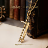 Harry Potter x FANCIME Draco Malfoy Wand Unisex Silver Charm Necklaces