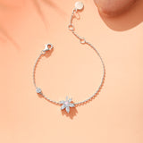 “Maple Majesty” Elegant Sterling Silver Bracelet