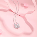 FANCIME "Clover Blossom" Sterling Silver Necklace