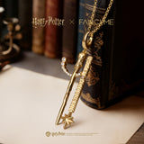 Harry Potter x FANCIME Ron Weasley Wand Unisex Silver Charm Necklaces