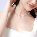 Wisteria Tendril Silver Necklace