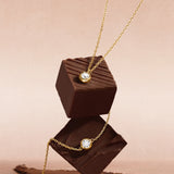 Tiny Delight Dainty Silver Necklace