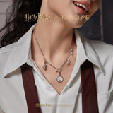Harry Potter x FANCIME Magic Wand Sterling Silver Charm Necklace