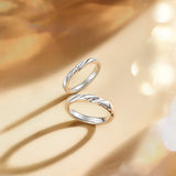 FANCIME “Love Magnetic” Couples Sterling Silver Rings
