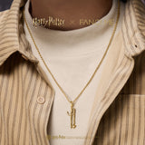 Harry Potter x FANCIME Ron Weasley Wand Unisex Silver Charm Necklaces
