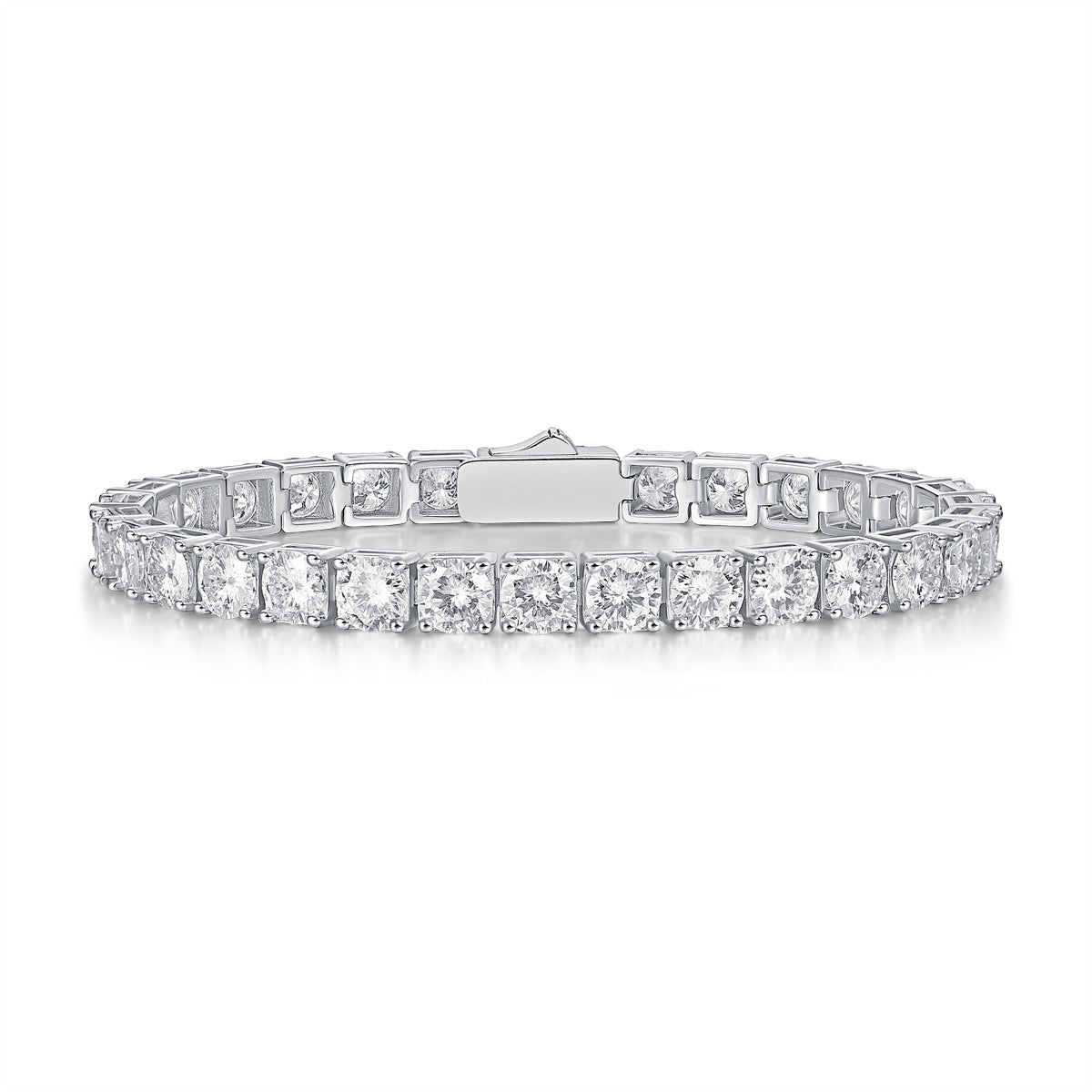 FANCIME "The One" Moissanite Tennis Sterling Silver Bracelet