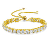 FANCIME "The One" Moissanite Sterling Silver Bolo Tennis Bracelet