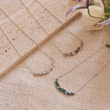 “Wisteria Whisper” Flower Bar Sterling Silver Necklace