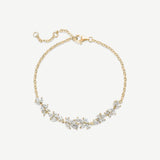 FANCIME “Wisteria Whisper” Flower Sterling Silver Bracelet