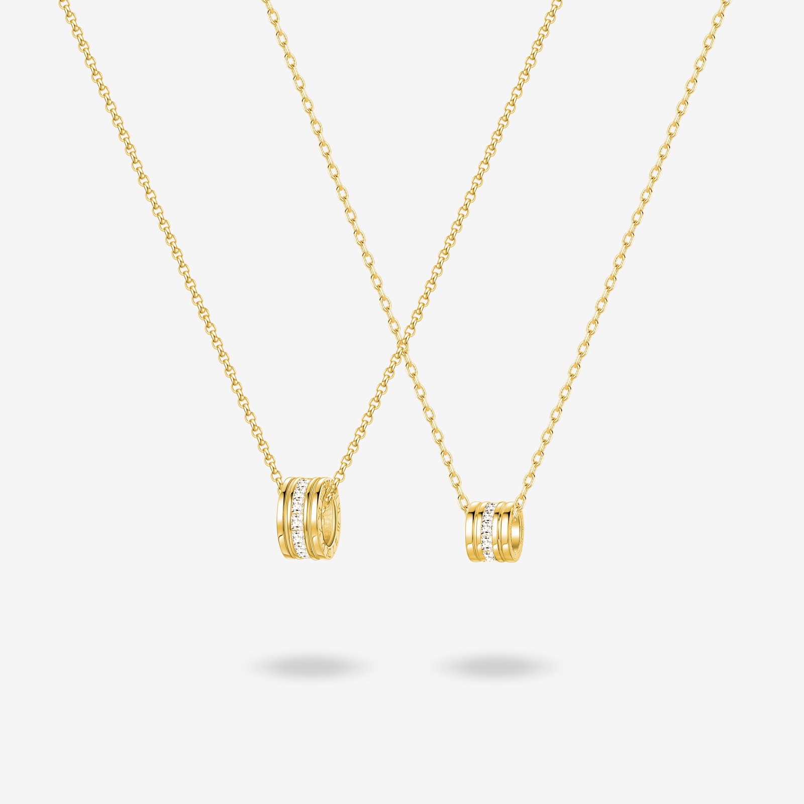 FANCIME "Our Commitment" Couples Sterling Silver Necklaces