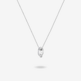 FANCIME "Time Together" Couples Promise Sterling Silver Necklace