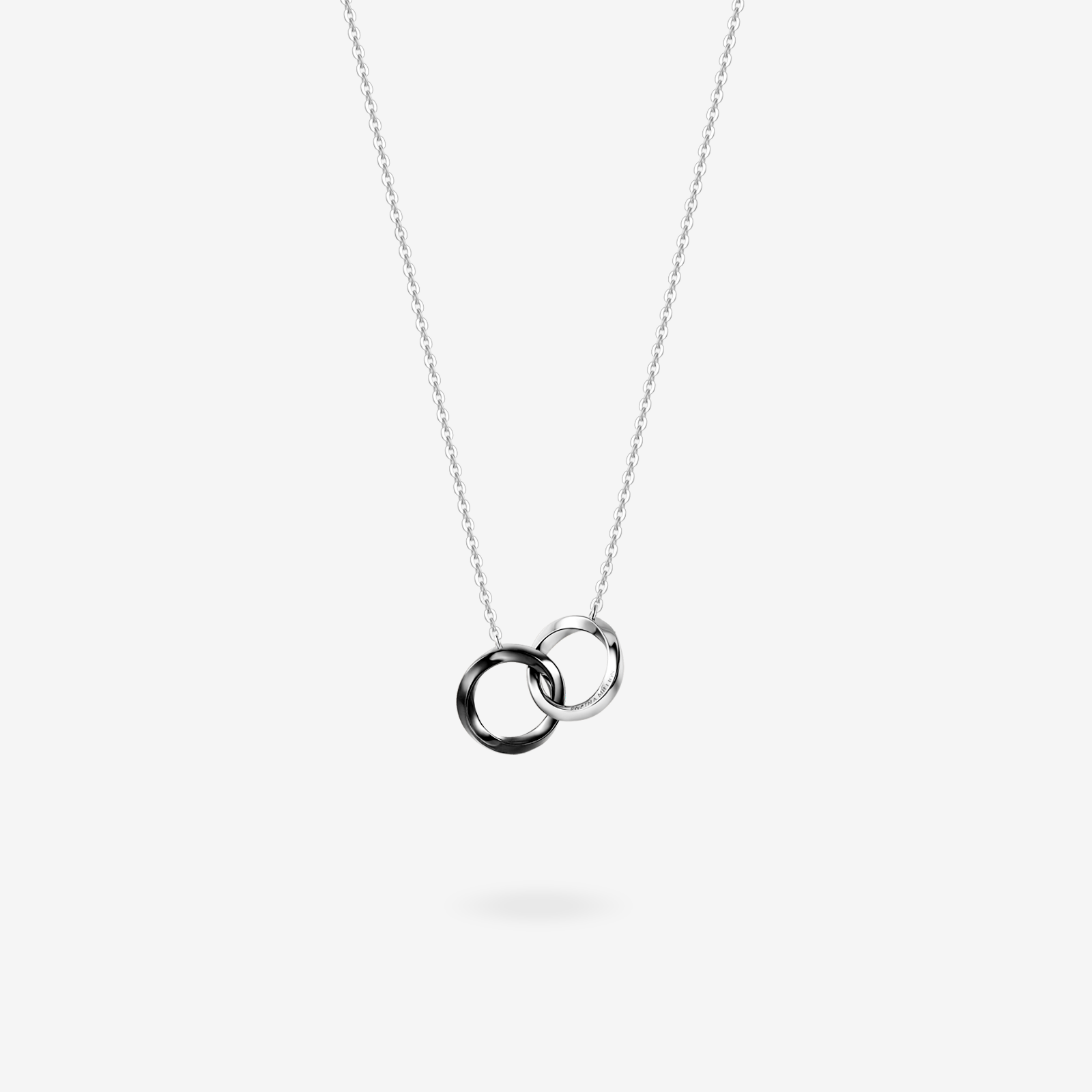 FANCIME "Together" Interlocking Couples Sterling Silver Necklace