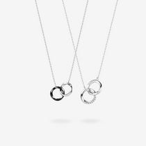 FANCIME "Together" Interlocking Ring Sterling Silver Necklace Main
