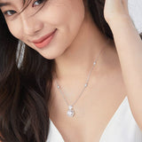 My Boo Two Stones Halo Necklace