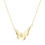 Fanci "Bright Tango" Butterfly 14K Yellow Gold Necklace Main
