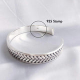 FANCIME FEARLESSNESS Mens Open Cuff Sterling Silver Bracelet Show