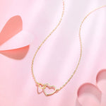 FANCIME Love Heart 14K Yellow Gold Necklace Full