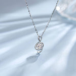 FANCIME Half Carat Music Note 14K Solid White Gold Necklace Detail